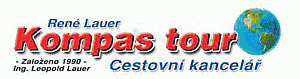 Logo cestovní kanceláře: Kompas tour