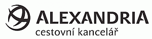Logo cestovní kanceláře: Alexandria